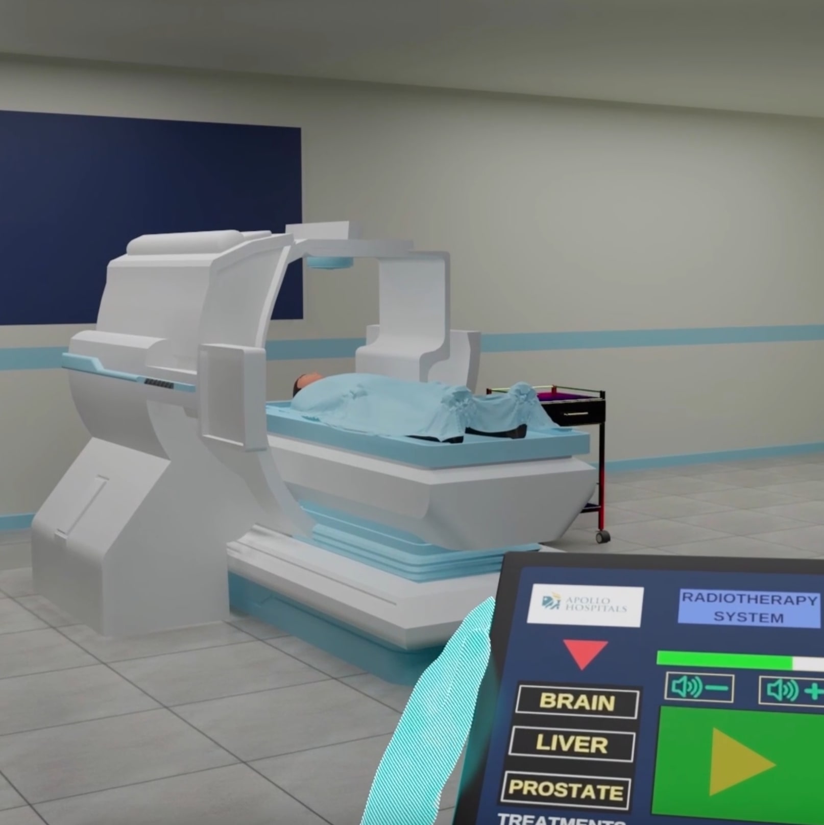 VR Medical MRI, Ultrasound Scanner and Radiotherapy Simulation